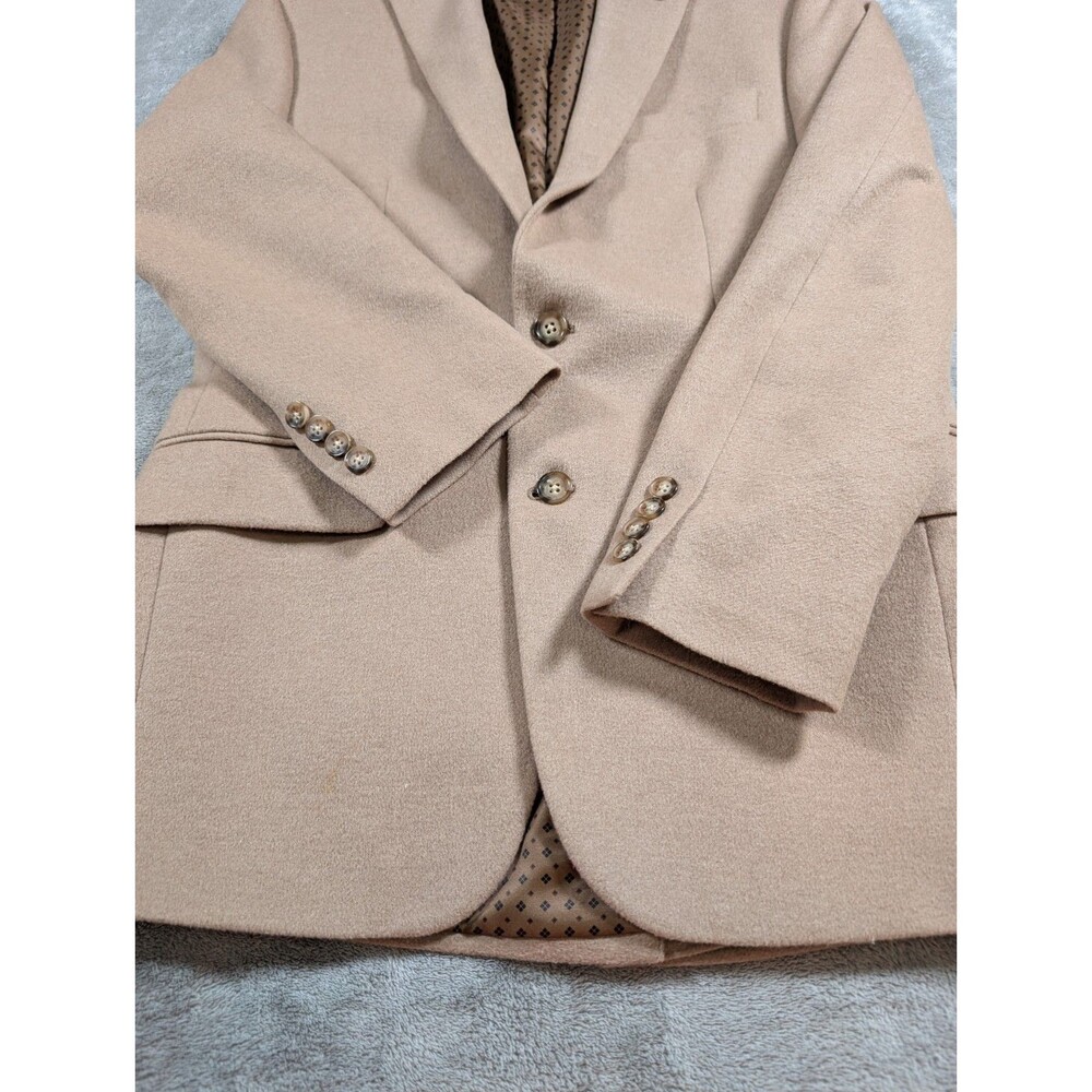 Lauren Ralph Lauren Black Label Blazer 36R Tan Wool Silk Cashmere Coat - Picture 5 of 11